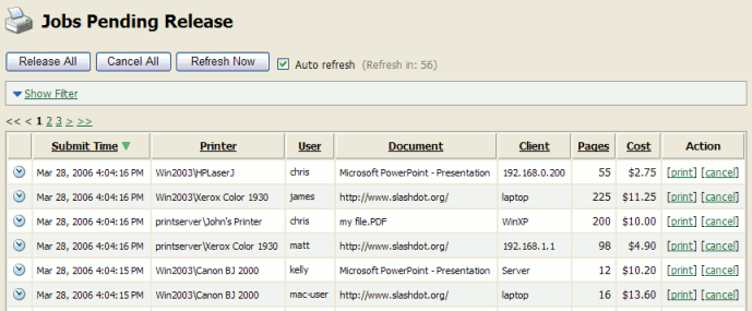 Manager-mode web-based release station